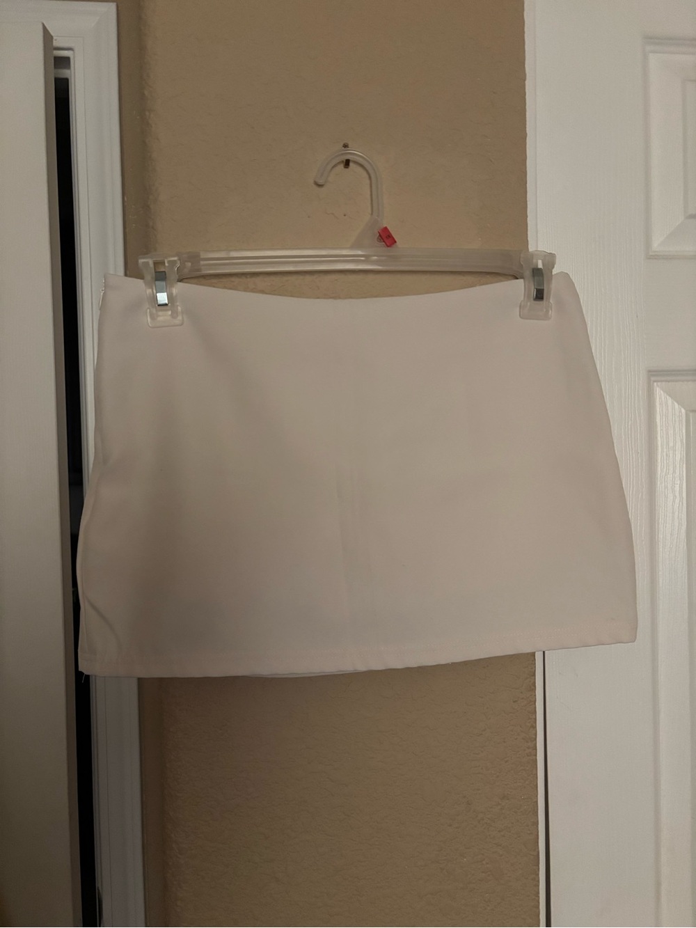 Women’s Cream Mini Skirt - Clean A-Line Style